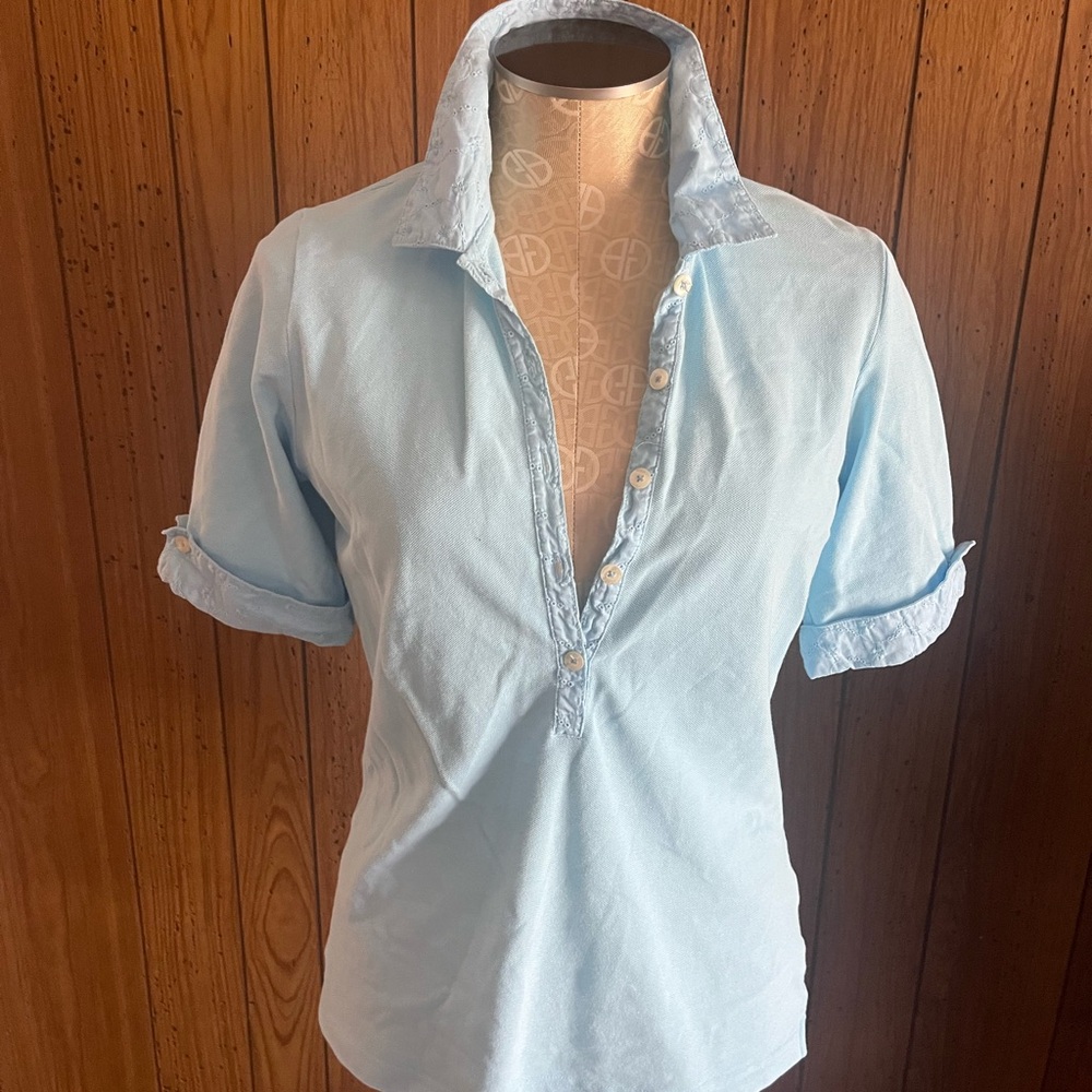 Lilly Pulitzer Light Blue Button Down Shirt